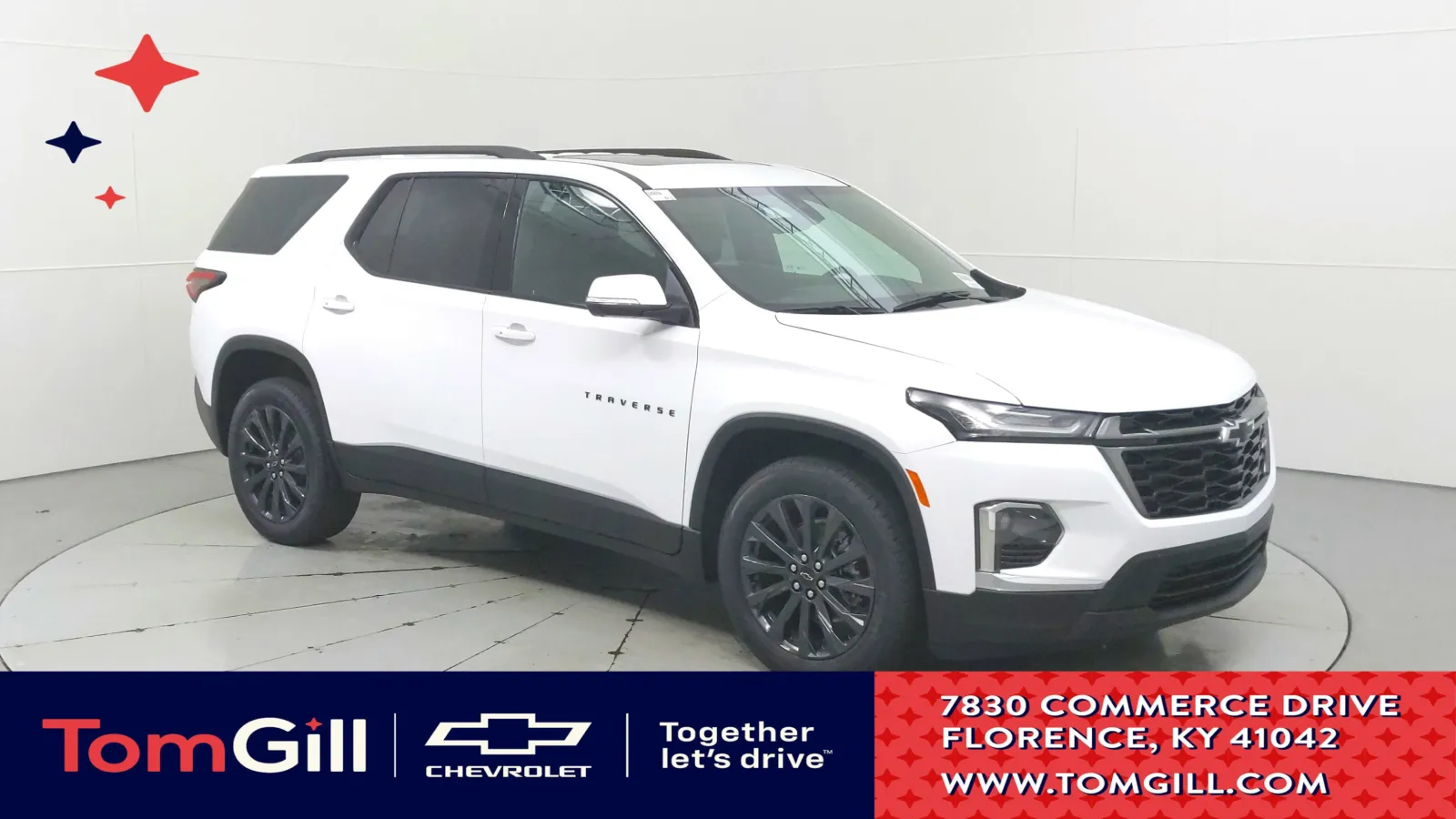 White 2023 Chevrolet Traverse RS for sale in Florence, KY