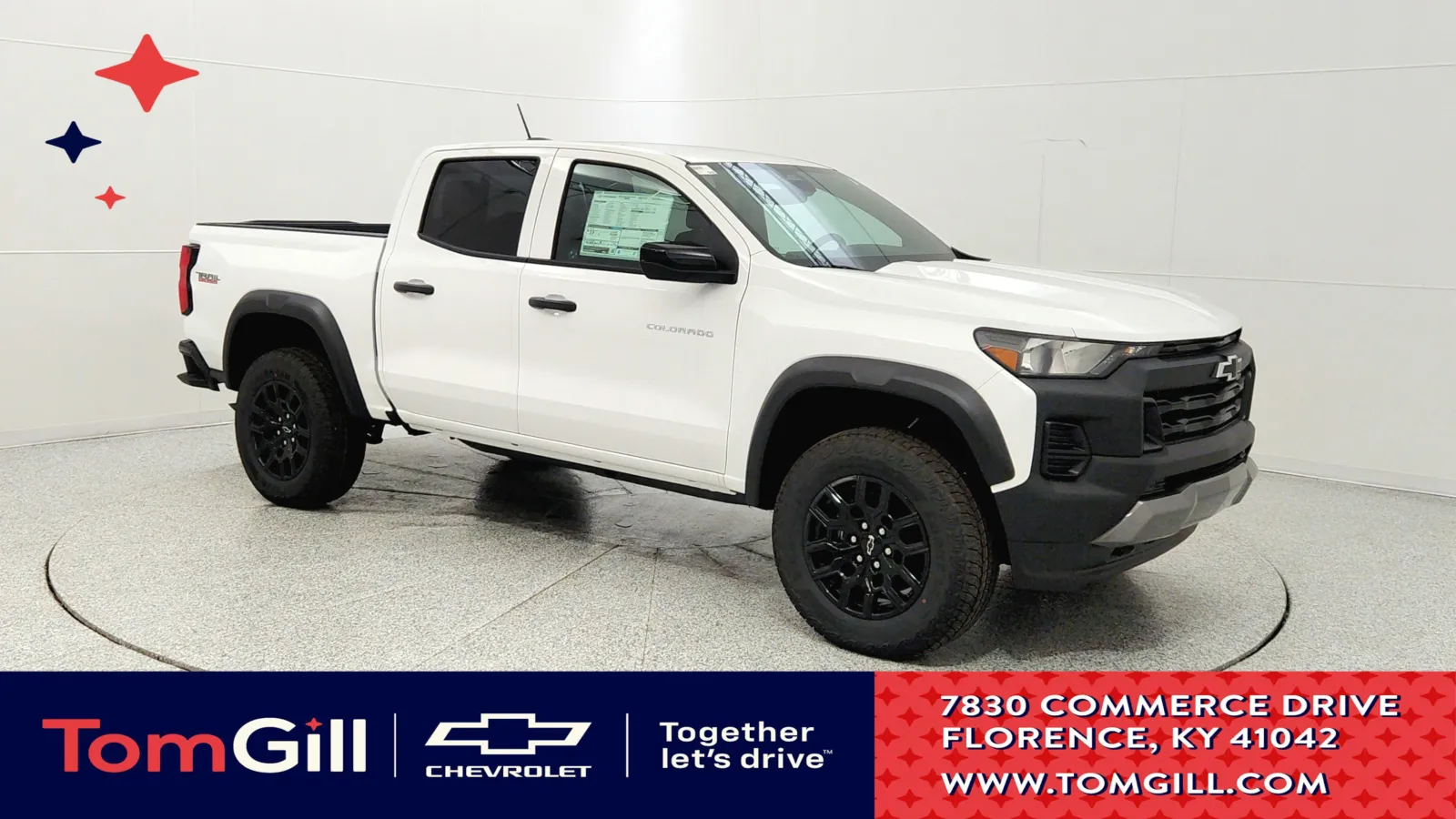 White 2026 Chevrolet Colorado 4WD Trail Boss for sale in Florence, KY