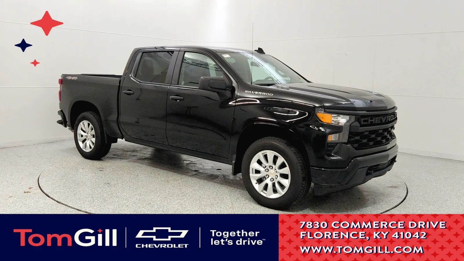 Black 2026 Chevrolet Silverado 1500 Custom for sale in Florence, KY