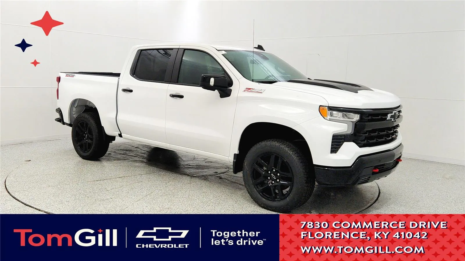 White 2026 Chevrolet Silverado 1500 LT Trail Boss for sale in Florence, KY