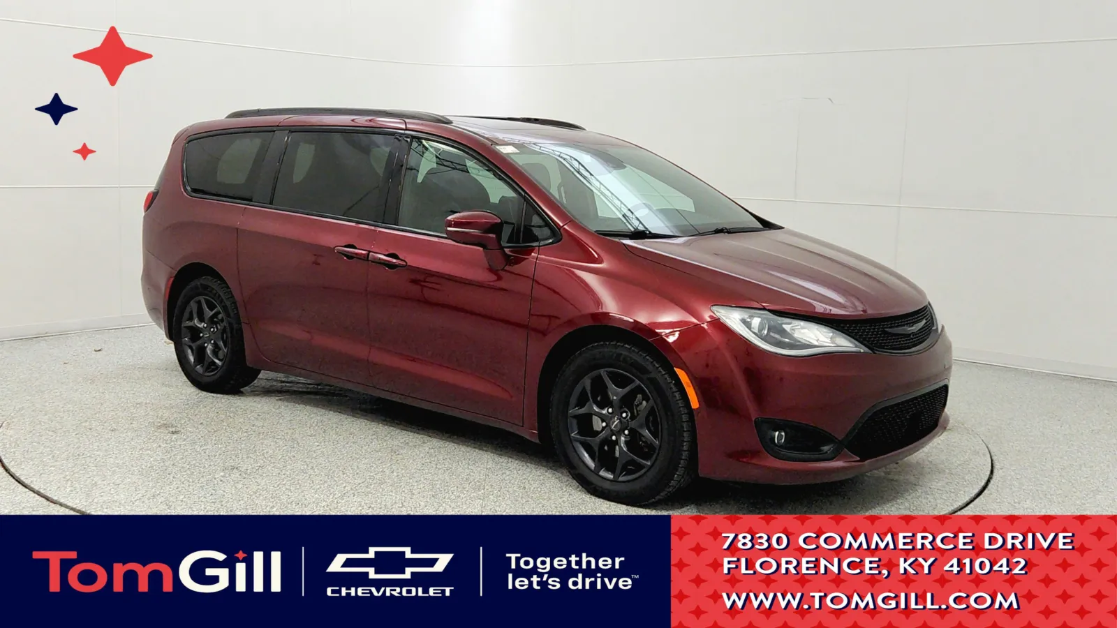 Red 2019 Chrysler Pacifica Limited for sale in Florence, KY