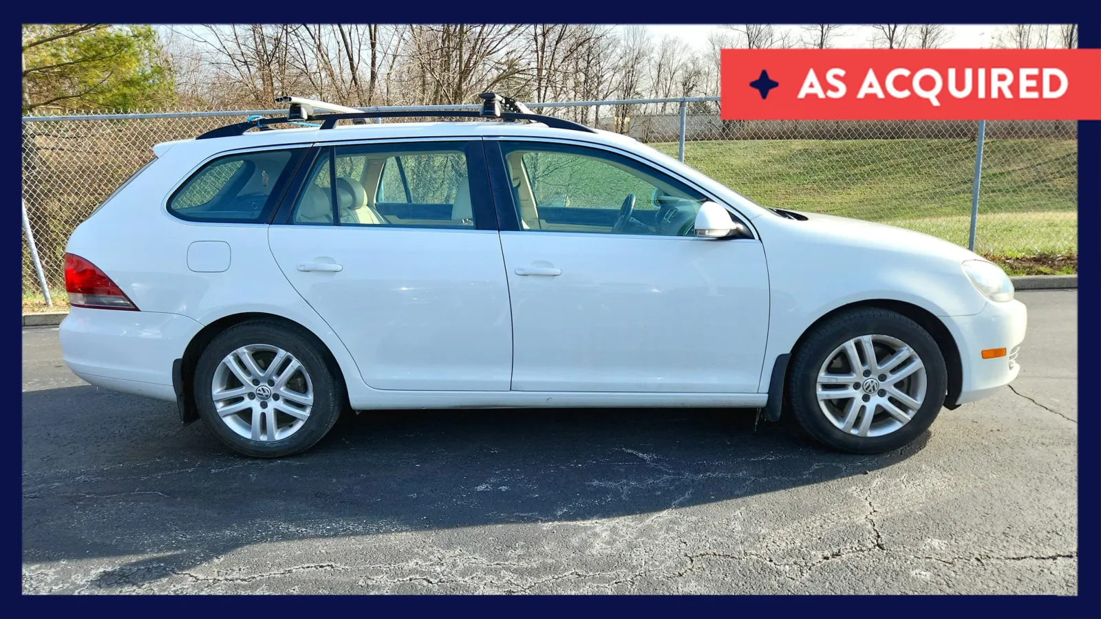 White 2014 Volkswagen Jetta SportWagen TDI with Sunroof for sale in Florence, KY