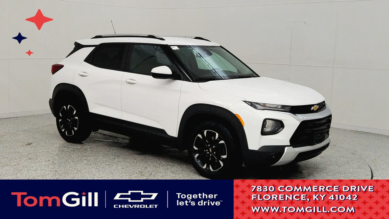 White 2022 Chevrolet Trailblazer LT for sale in Florence, KY