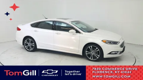 White 2017 Ford Fusion Titanium for sale in Florence, KY