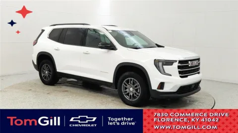 White 2025 GMC Acadia FWD Elevation for sale in Florence, KY