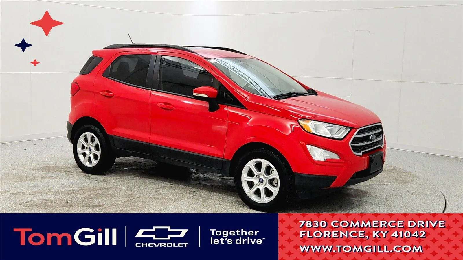Red 2021 Ford EcoSport SE for sale in Florence, KY