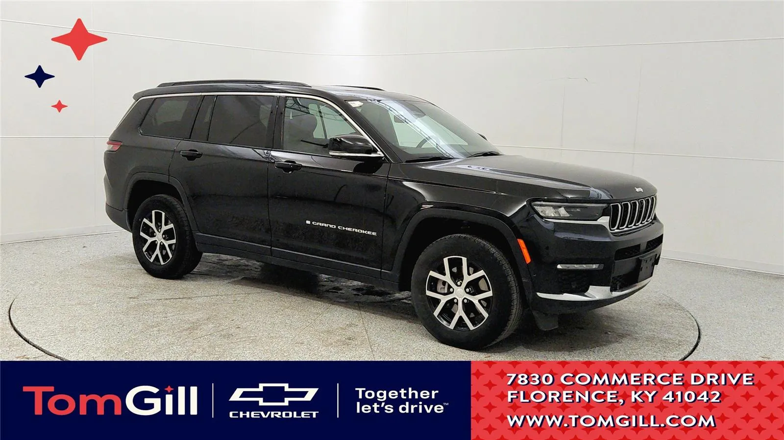 Black 2024 Jeep Grand Cherokee L Limited for sale in Florence, KY
