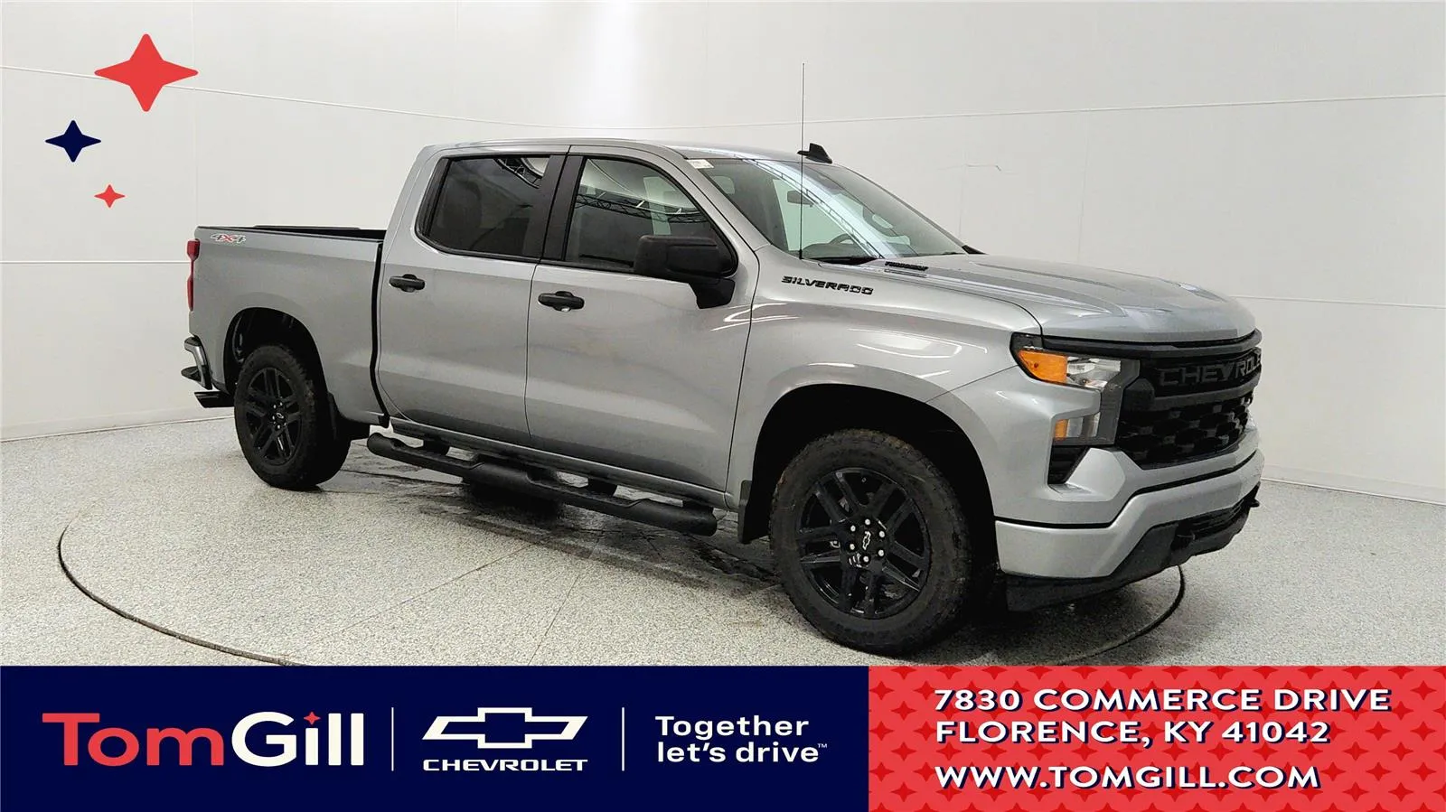 Gray 2026 Chevrolet Silverado 1500 Custom for sale in Florence, KY