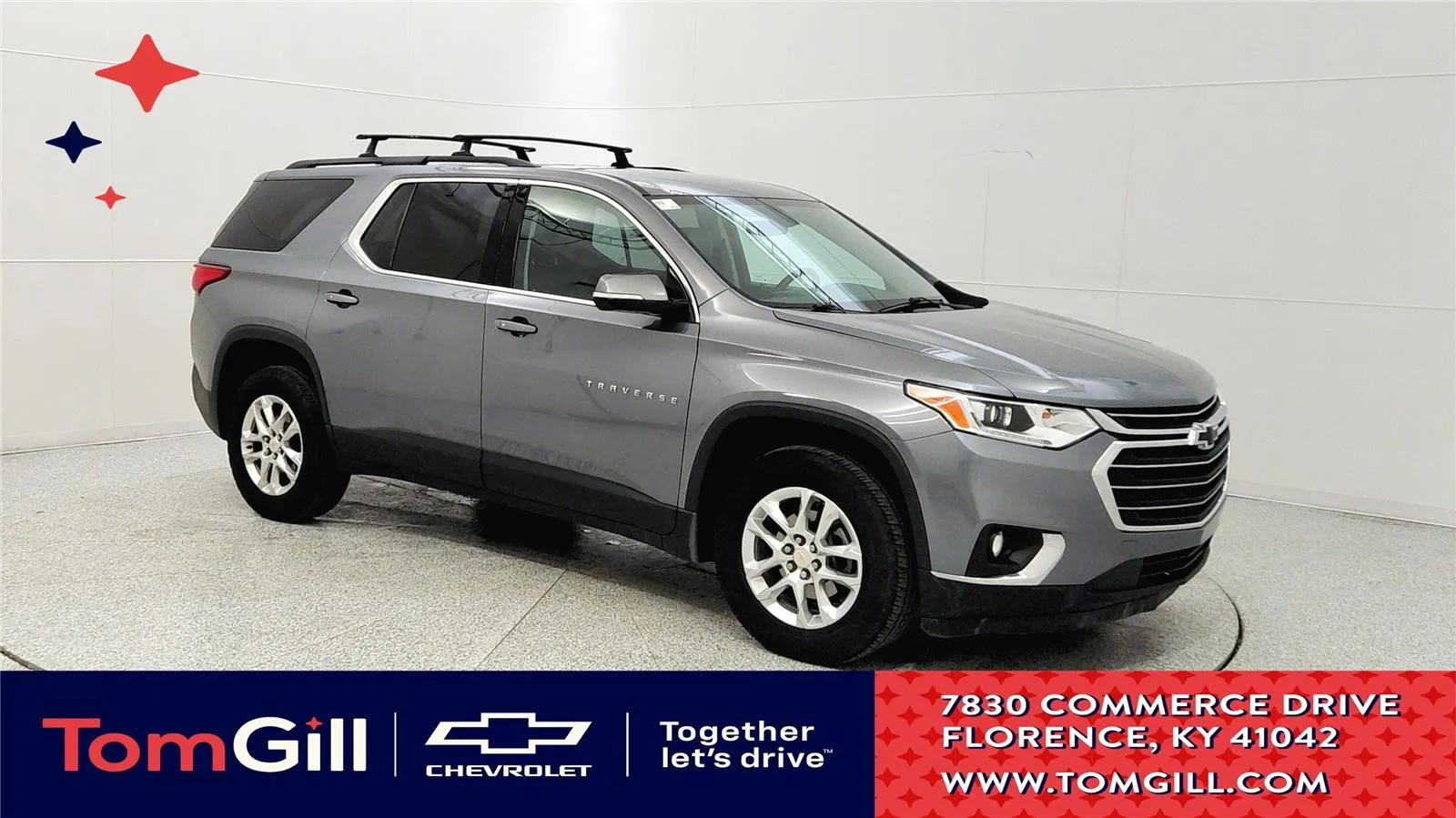 Gray 2019 Chevrolet Traverse LT Leather for sale in Florence, KY