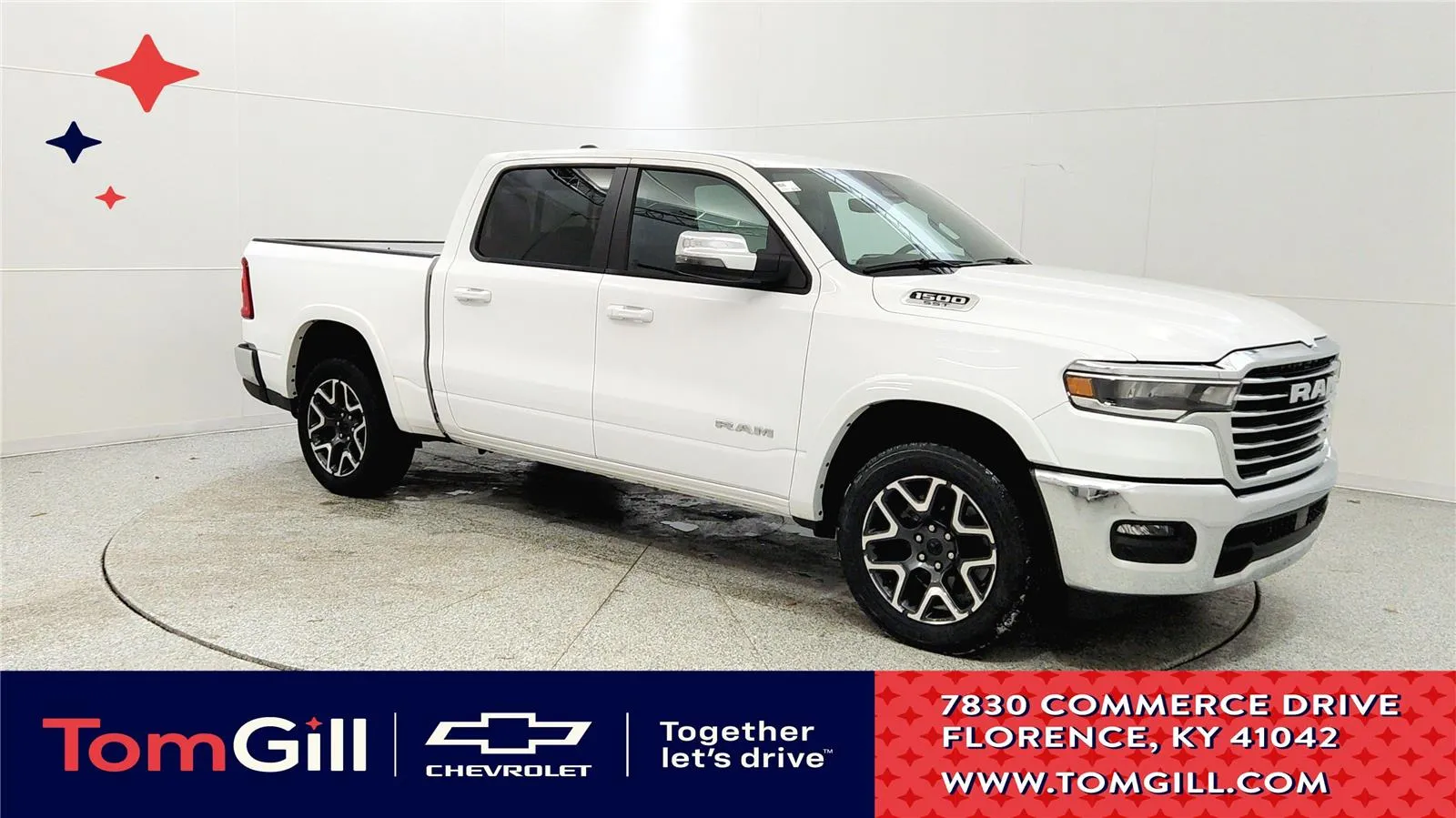 White 2025 Ram 1500 Laramie for sale in Florence, KY