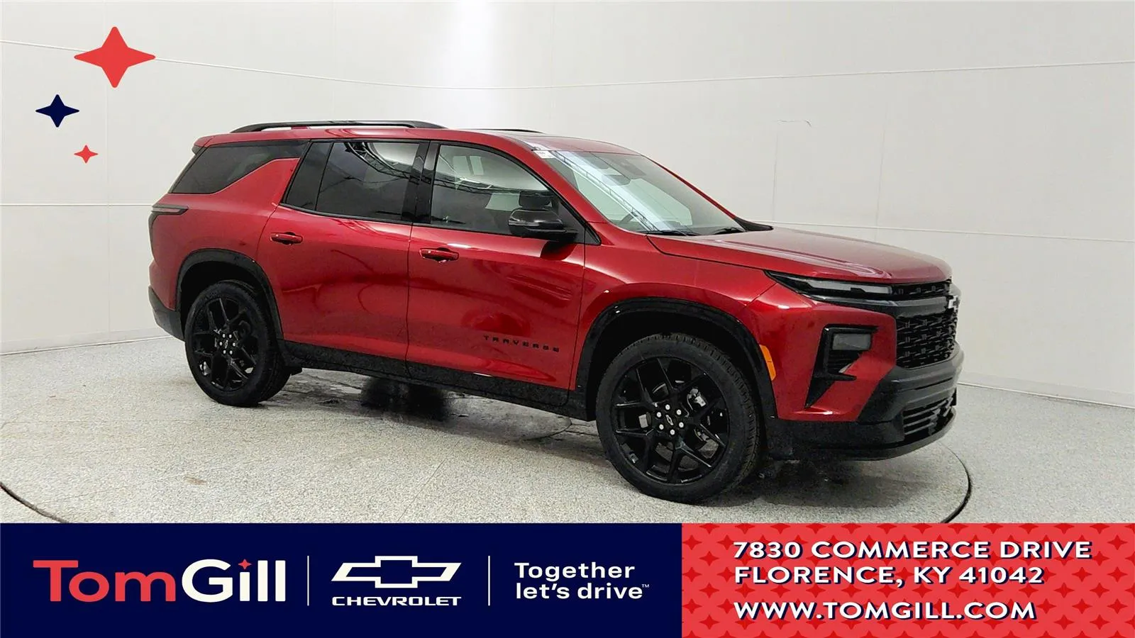 Red 2026 Chevrolet Traverse FWD RS for sale in Florence, KY