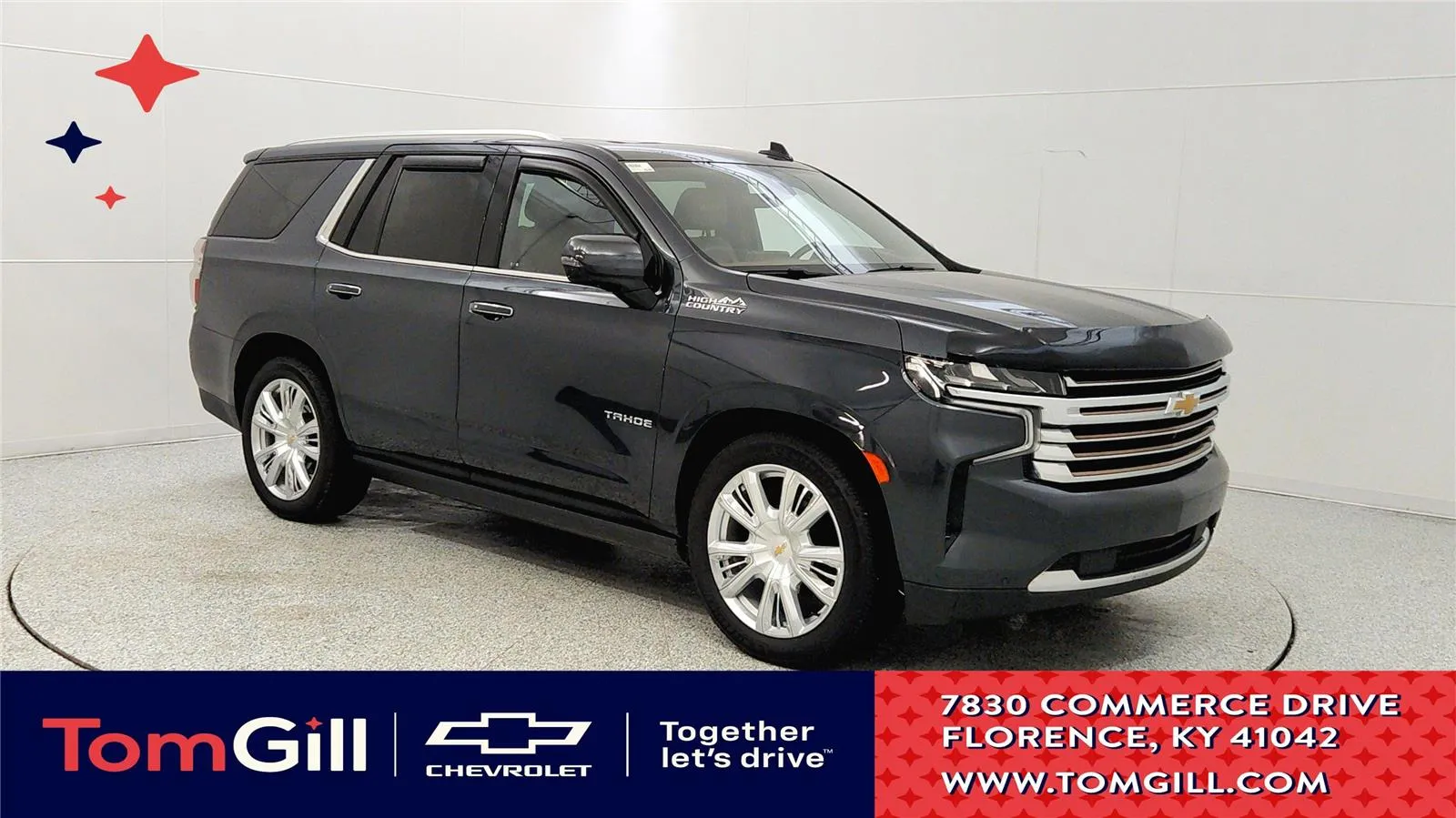 Gray 2022 Chevrolet Tahoe High Country for sale in Florence, KY