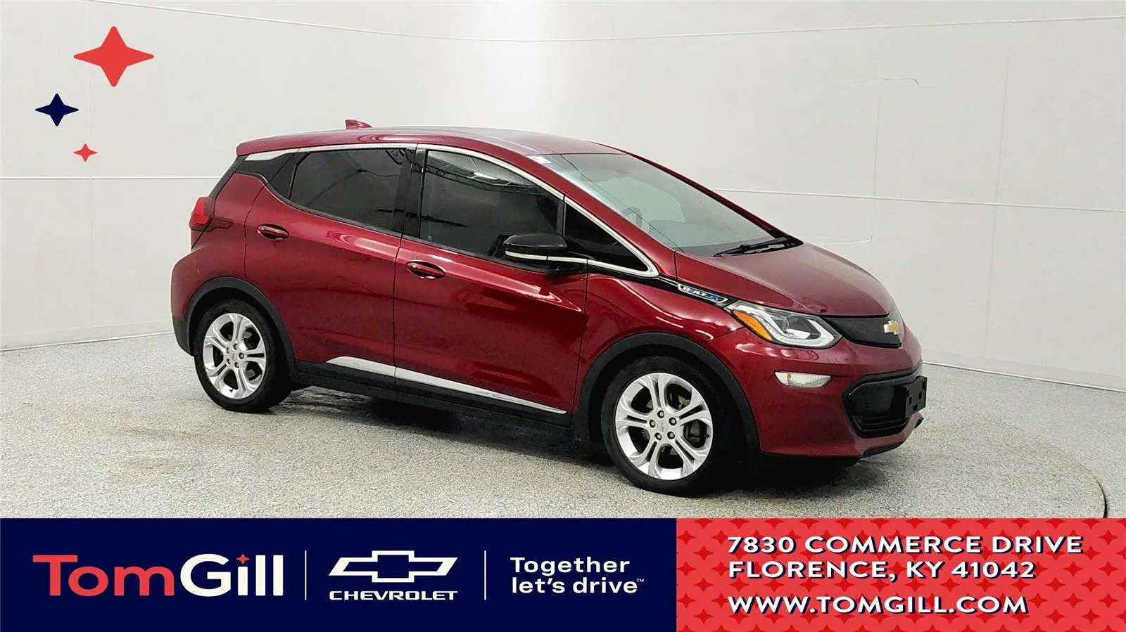 Red 2017 Chevrolet Bolt EV LT for sale in Florence, KY