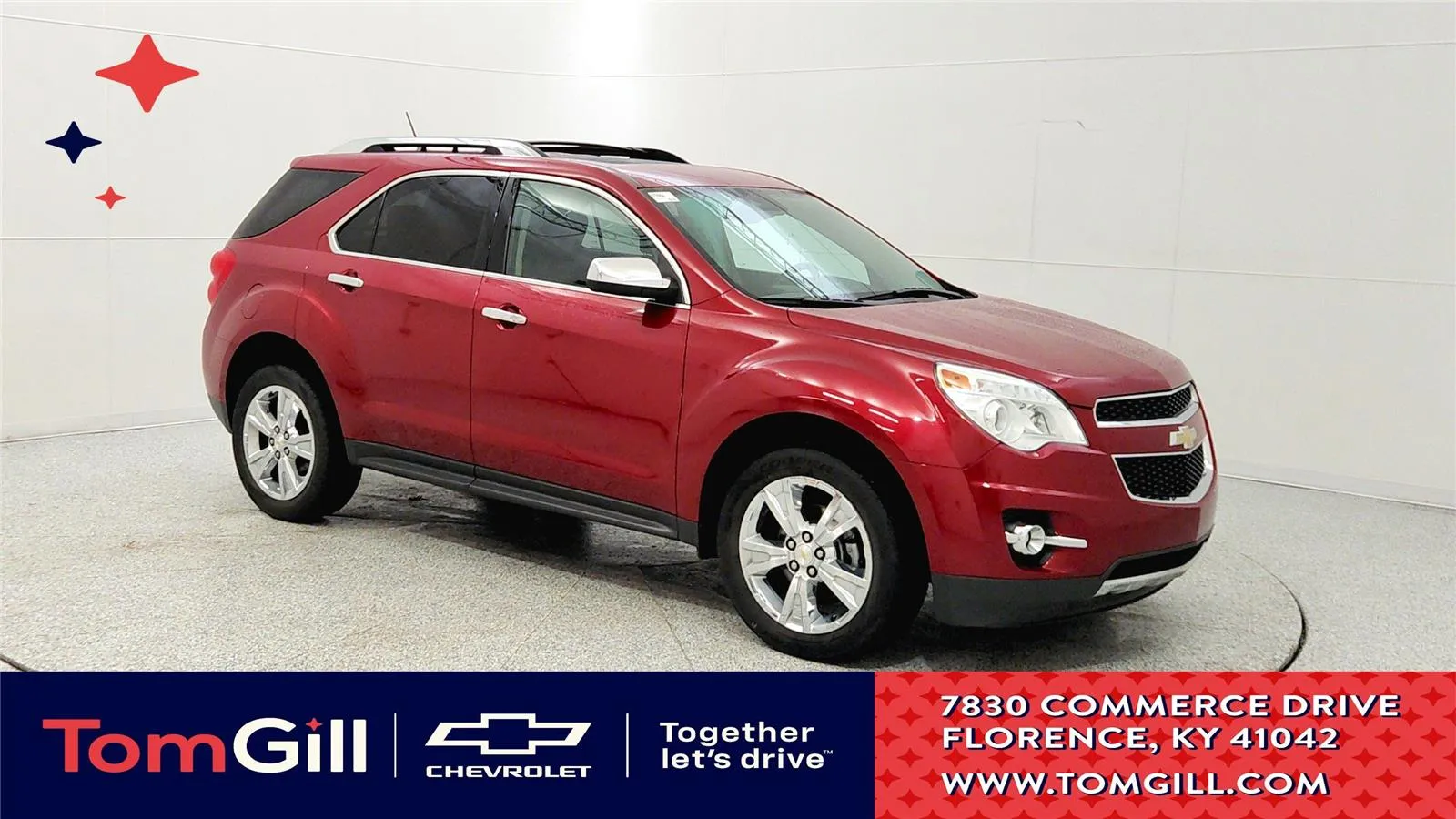 Red 2013 Chevrolet Equinox LTZ for sale in Florence, KY