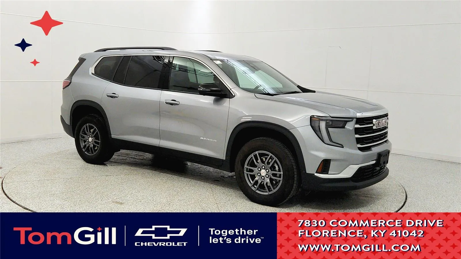 Gray 2025 GMC Acadia FWD Elevation for sale in Florence, KY