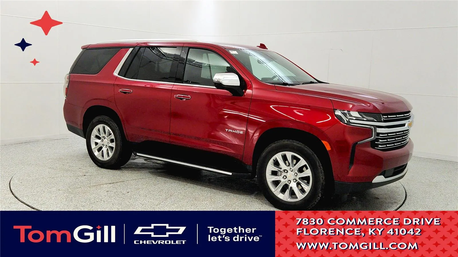 Red 2024 Chevrolet Tahoe Premier for sale in Florence, KY