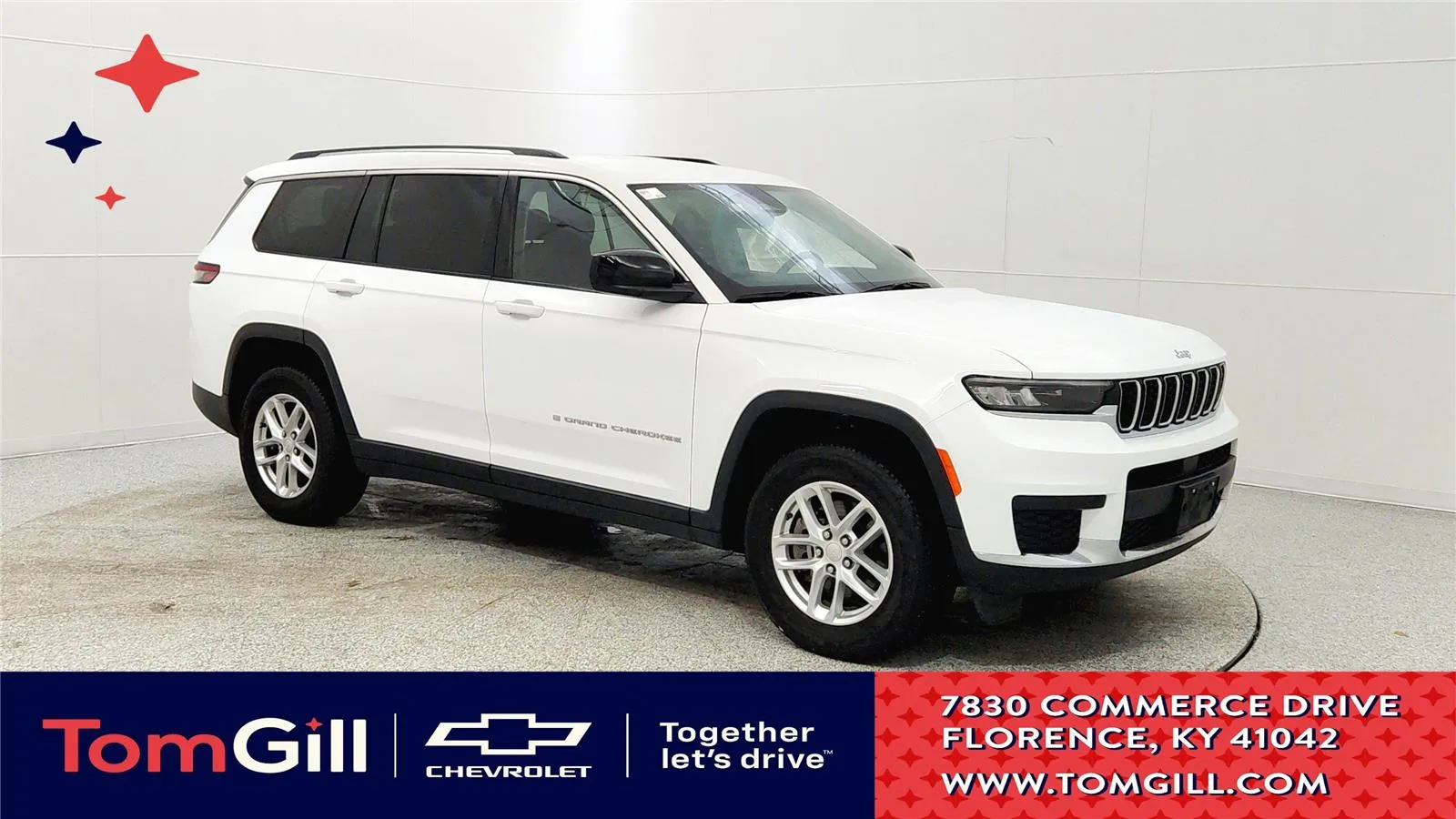 White 2023 Jeep Grand Cherokee L Laredo for sale in Florence, KY