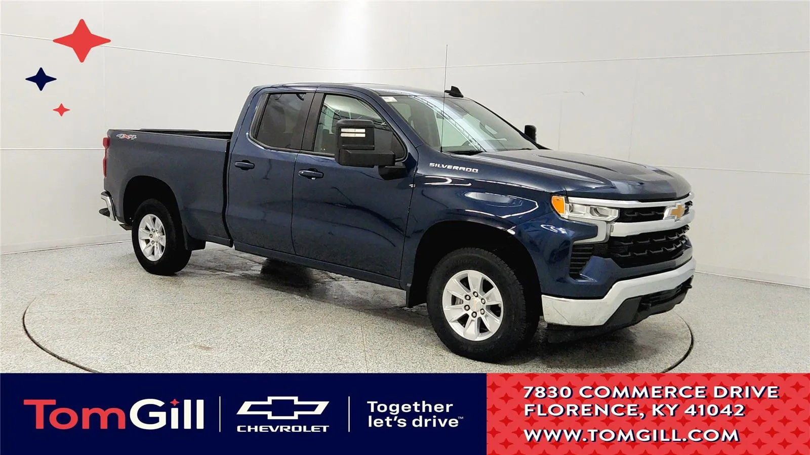 Blue 2023 Chevrolet Silverado 1500 LT for sale in Florence, KY