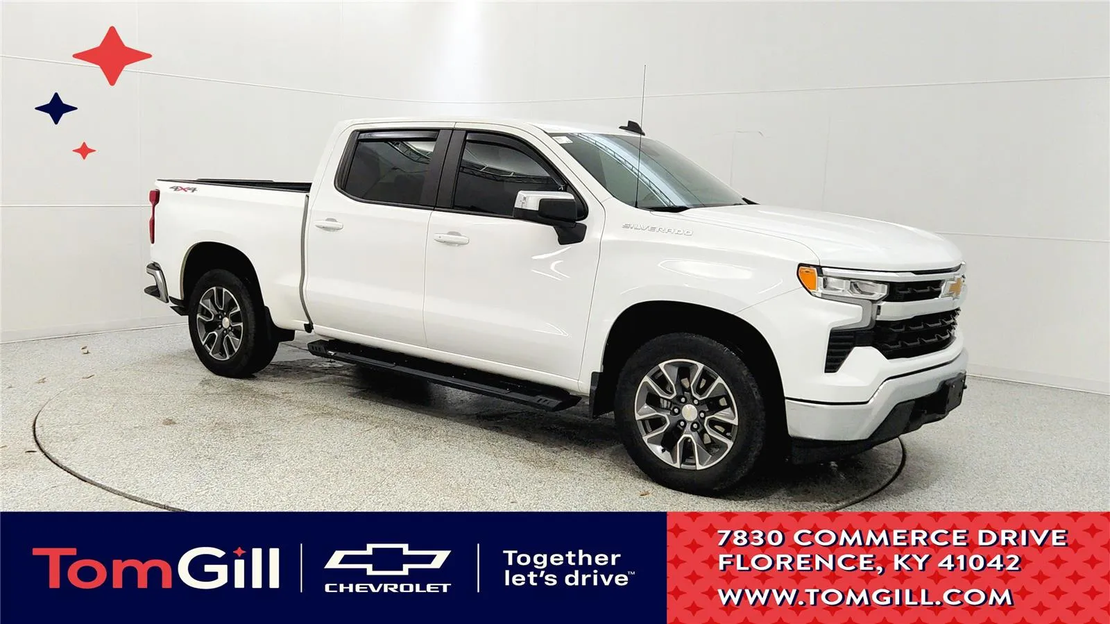 White 2023 Chevrolet Silverado 1500 LT for sale in Florence, KY