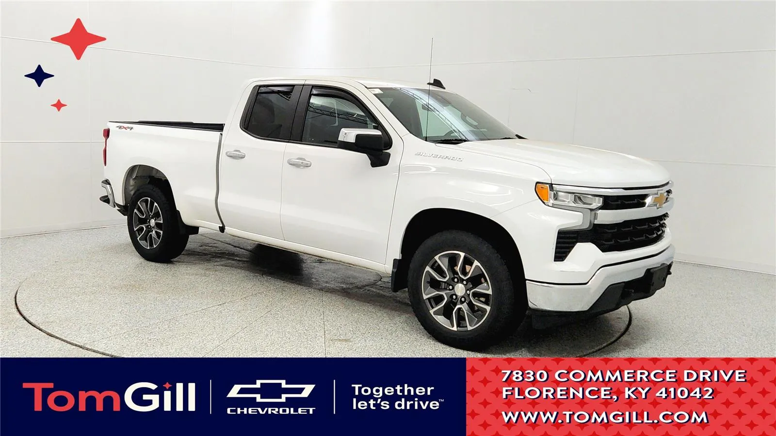 White 2022 Chevrolet Silverado 1500 LT for sale in Florence, KY