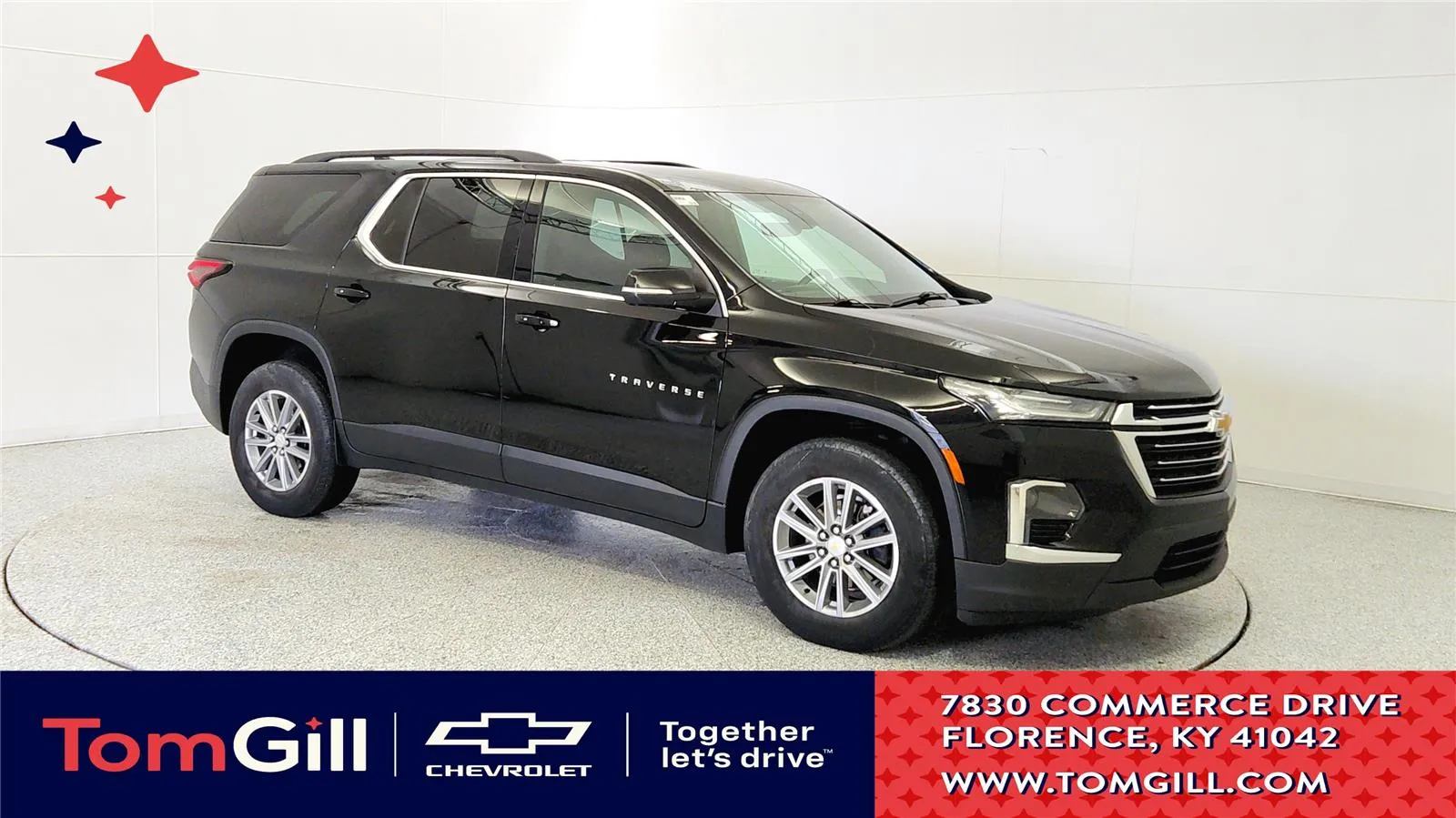 Black 2022 Chevrolet Traverse LT Cloth for sale in Florence, KY