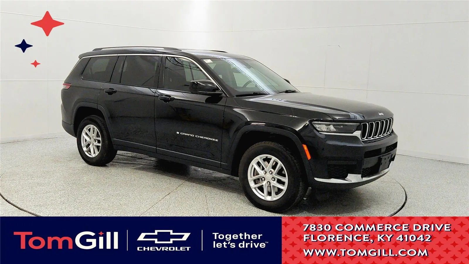 Black 2023 Jeep Grand Cherokee L Laredo for sale in Florence, KY