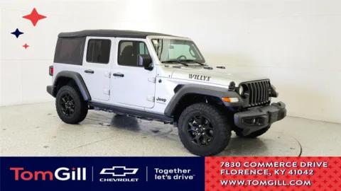 Silver 2022 Jeep Wrangler Unlimited Willys Sport for sale in Florence, KY