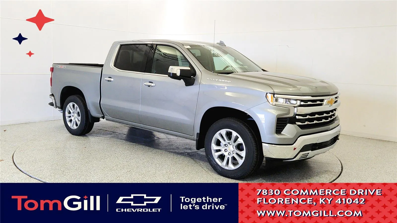 Gray 2026 Chevrolet Silverado 1500 LTZ for sale in Florence, KY