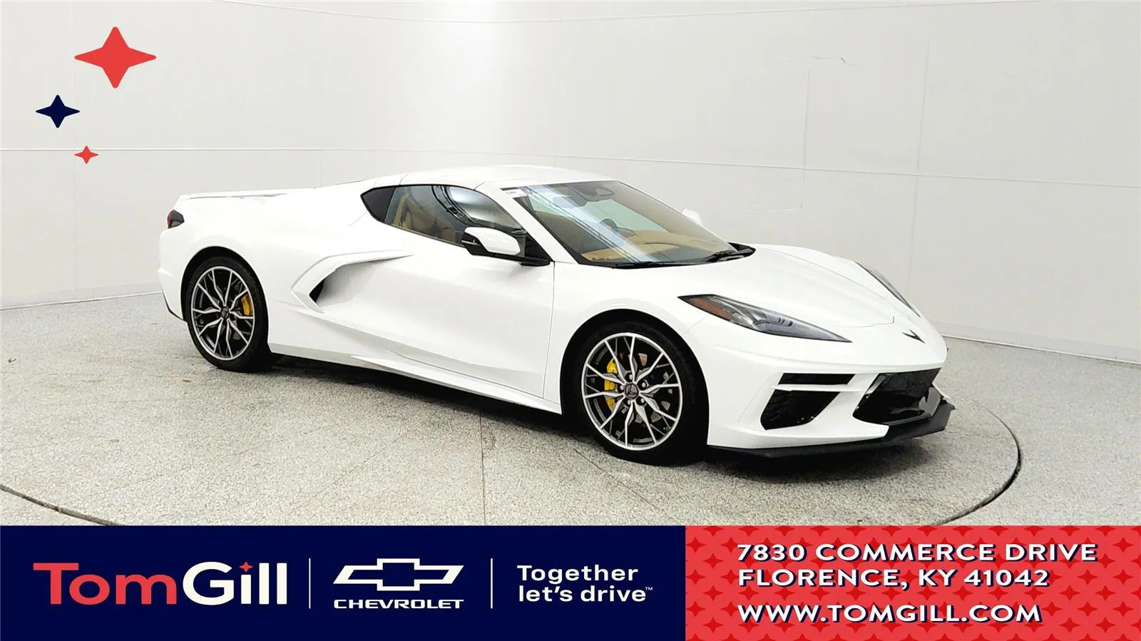 White 2025 Chevrolet Corvette 3LT for sale in Florence, KY