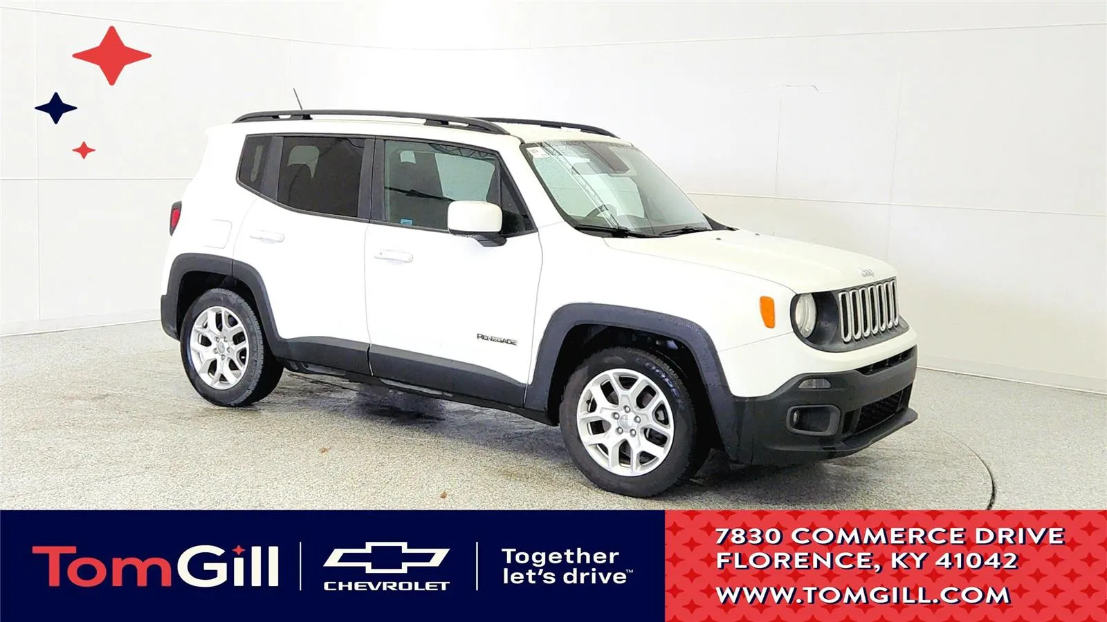 White 2016 Jeep Renegade Latitude for sale in Florence, KY