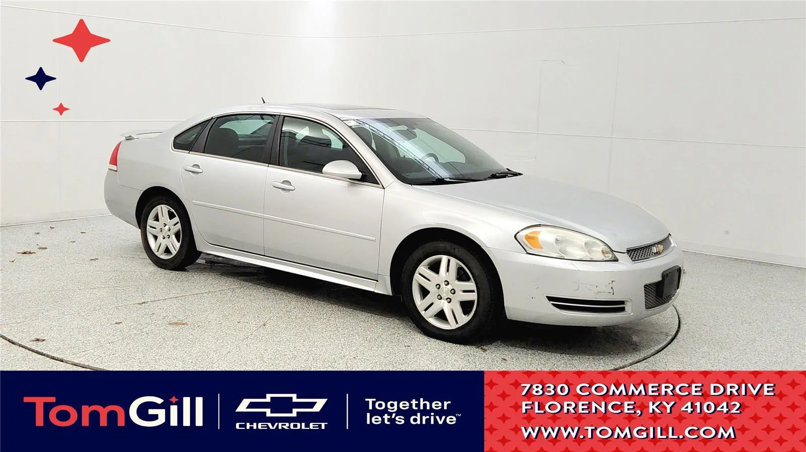 Silver 2012 Chevrolet Impala LT Fleet for sale in Florence, KY