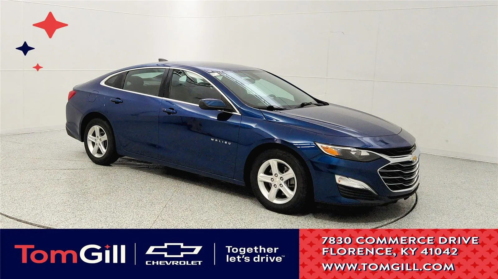 Blue 2019 Chevrolet Malibu LS for sale in Florence, KY