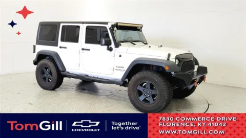 White 2015 Jeep Wrangler Unlimited Sport for sale in Florence, KY