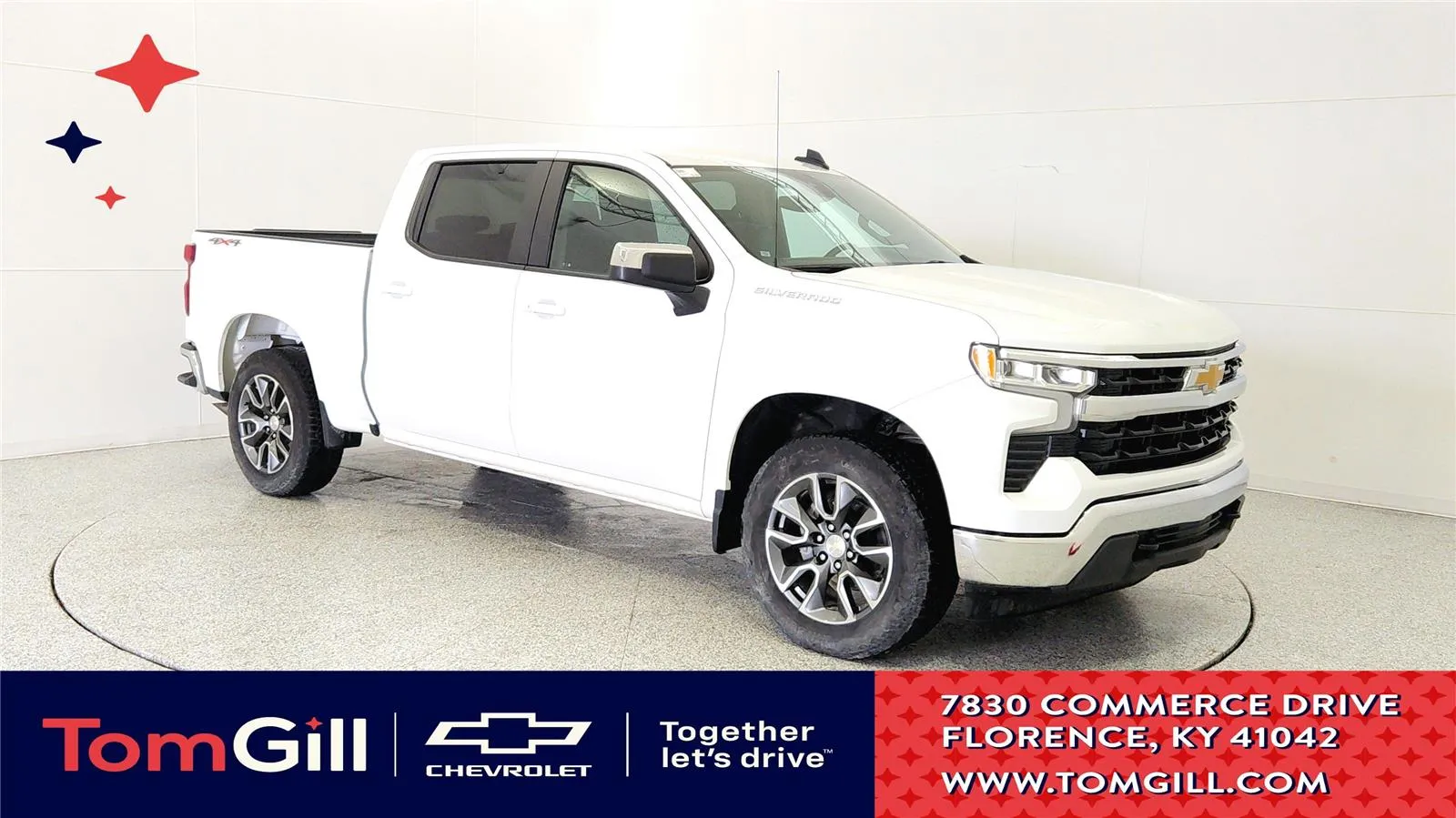 White 2024 Chevrolet Silverado 1500 LT for sale in Florence, KY