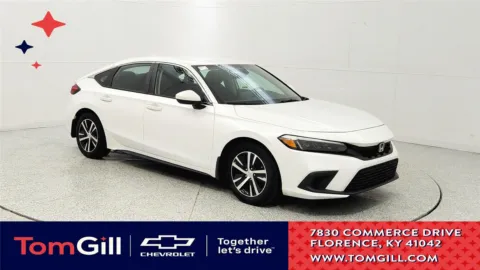 White 2023 Honda Civic Hatchback LX for sale in Florence, KY