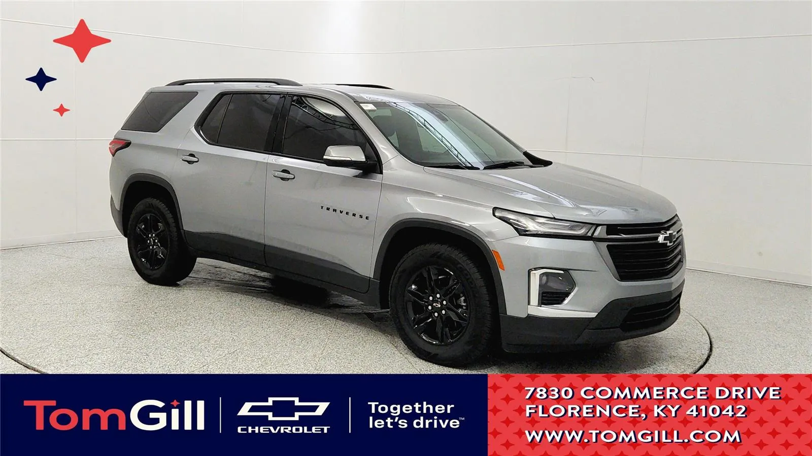 Gray 2023 Chevrolet Traverse LT Cloth for sale in Florence, KY