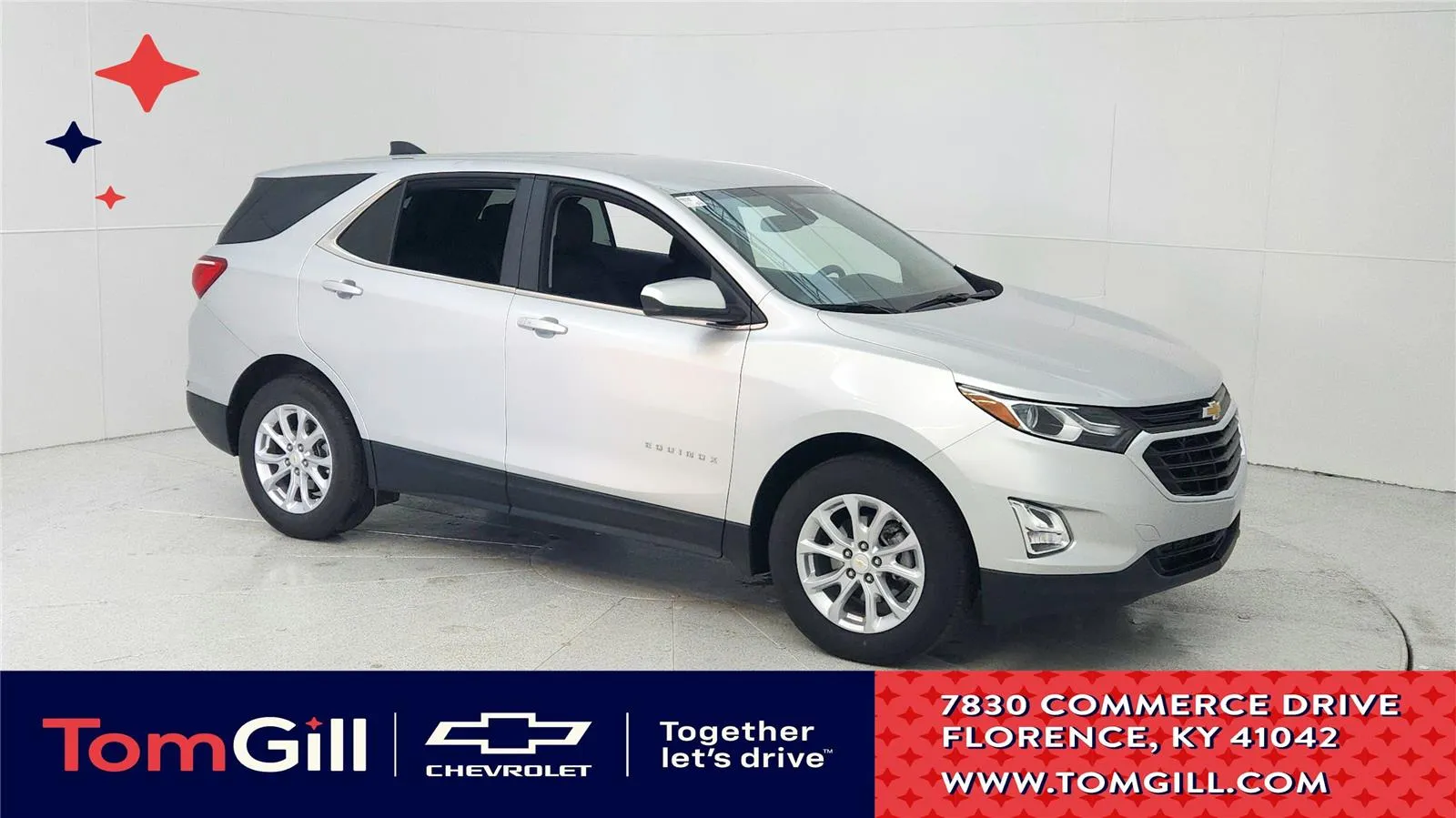 Silver 2021 Chevrolet Equinox LT for sale in Florence, KY