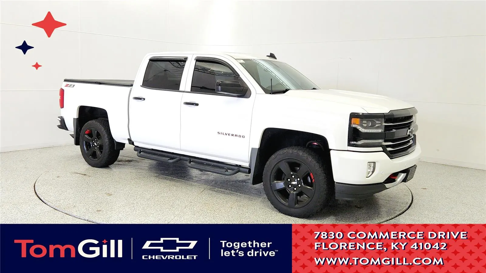 White 2017 Chevrolet Silverado 1500 LTZ for sale in Florence, KY