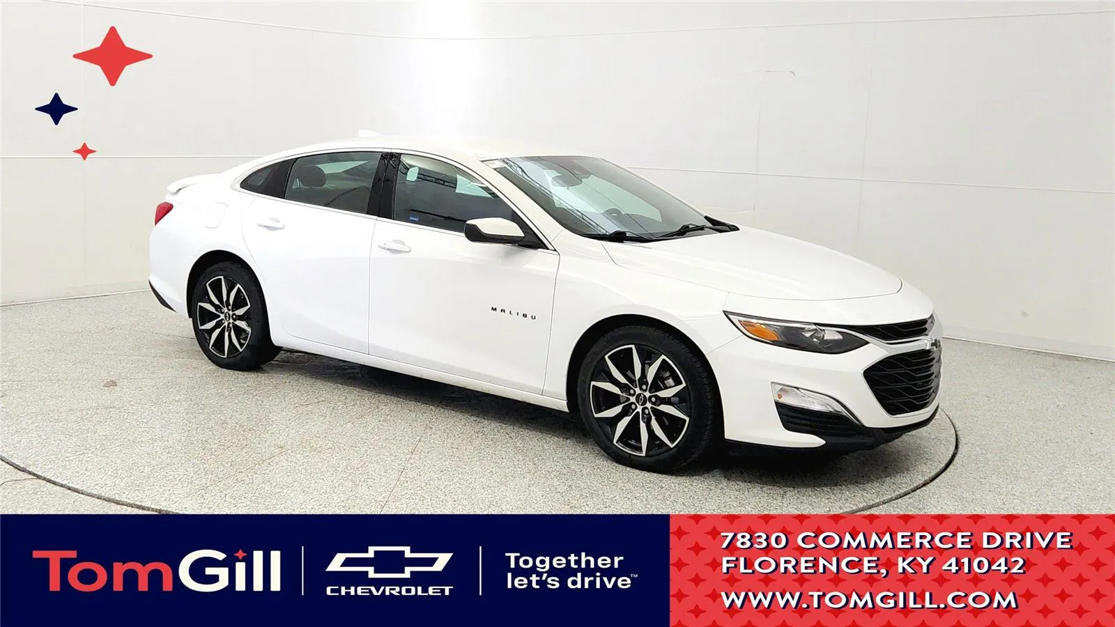 White 2024 Chevrolet Malibu RS for sale in Florence, KY