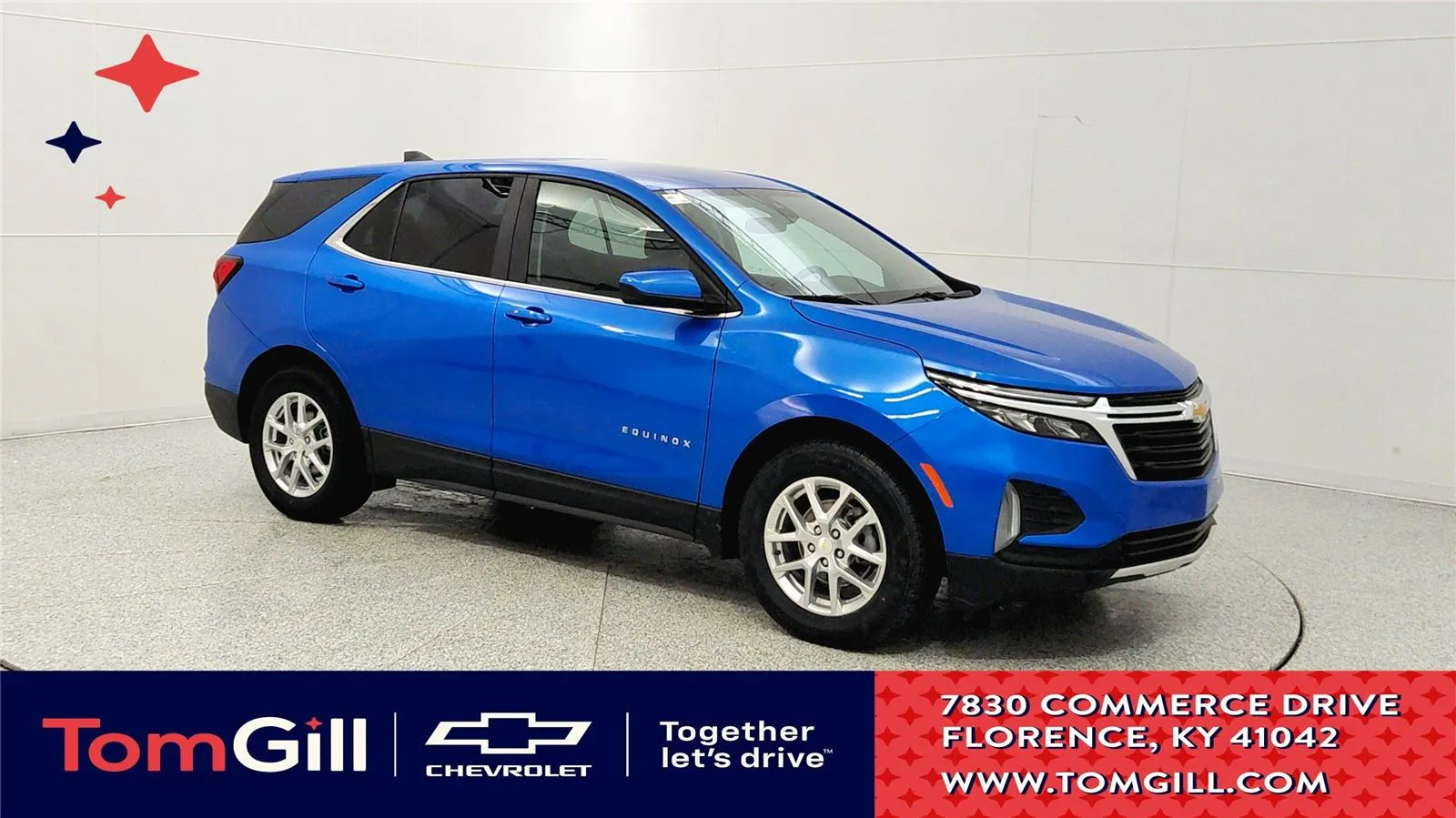 Blue 2024 Chevrolet Equinox LT for sale in Florence, KY