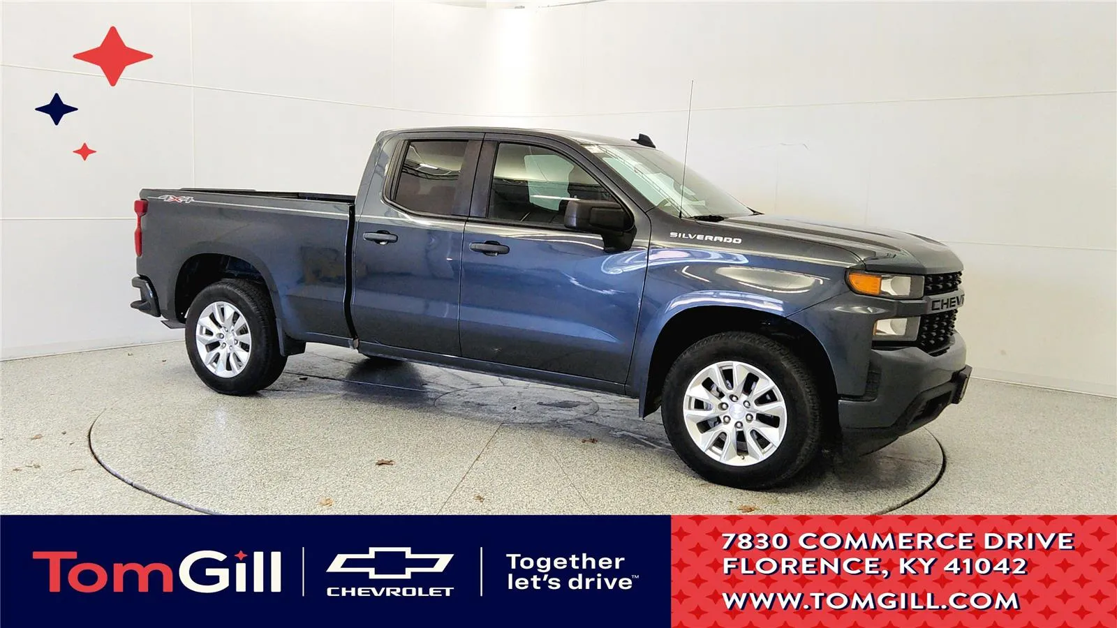 Gray 2019 Chevrolet Silverado 1500 Custom for sale in Florence, KY