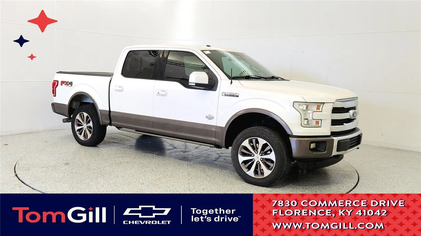 White 2016 Ford F-150 King Ranch for sale in Florence, KY
