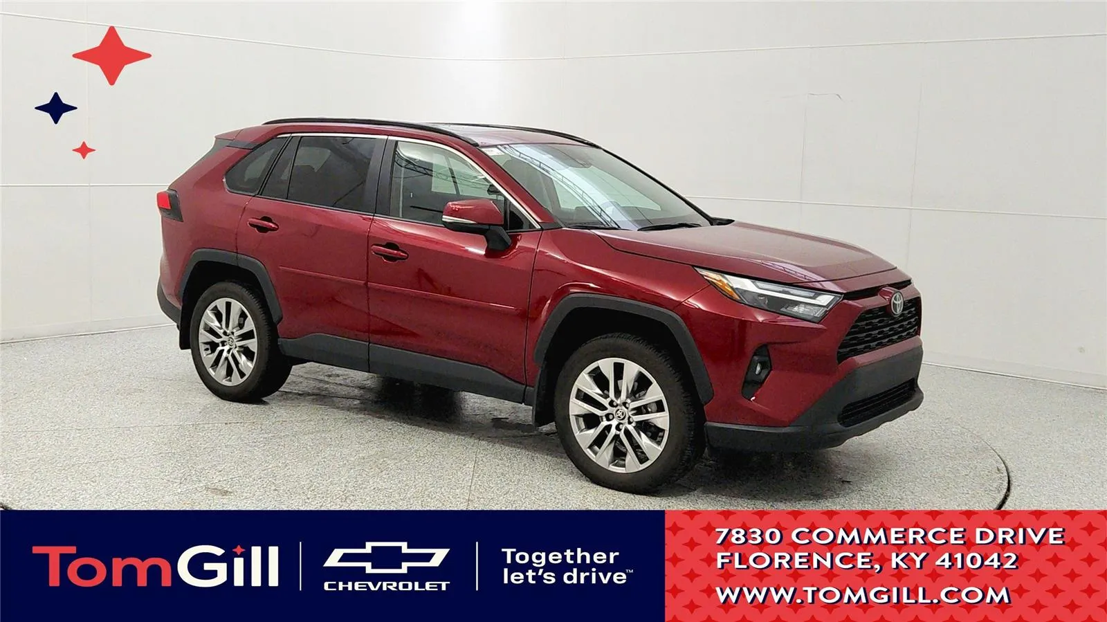 Red 2023 Toyota RAV4 XLE Premium for sale in Florence, KY