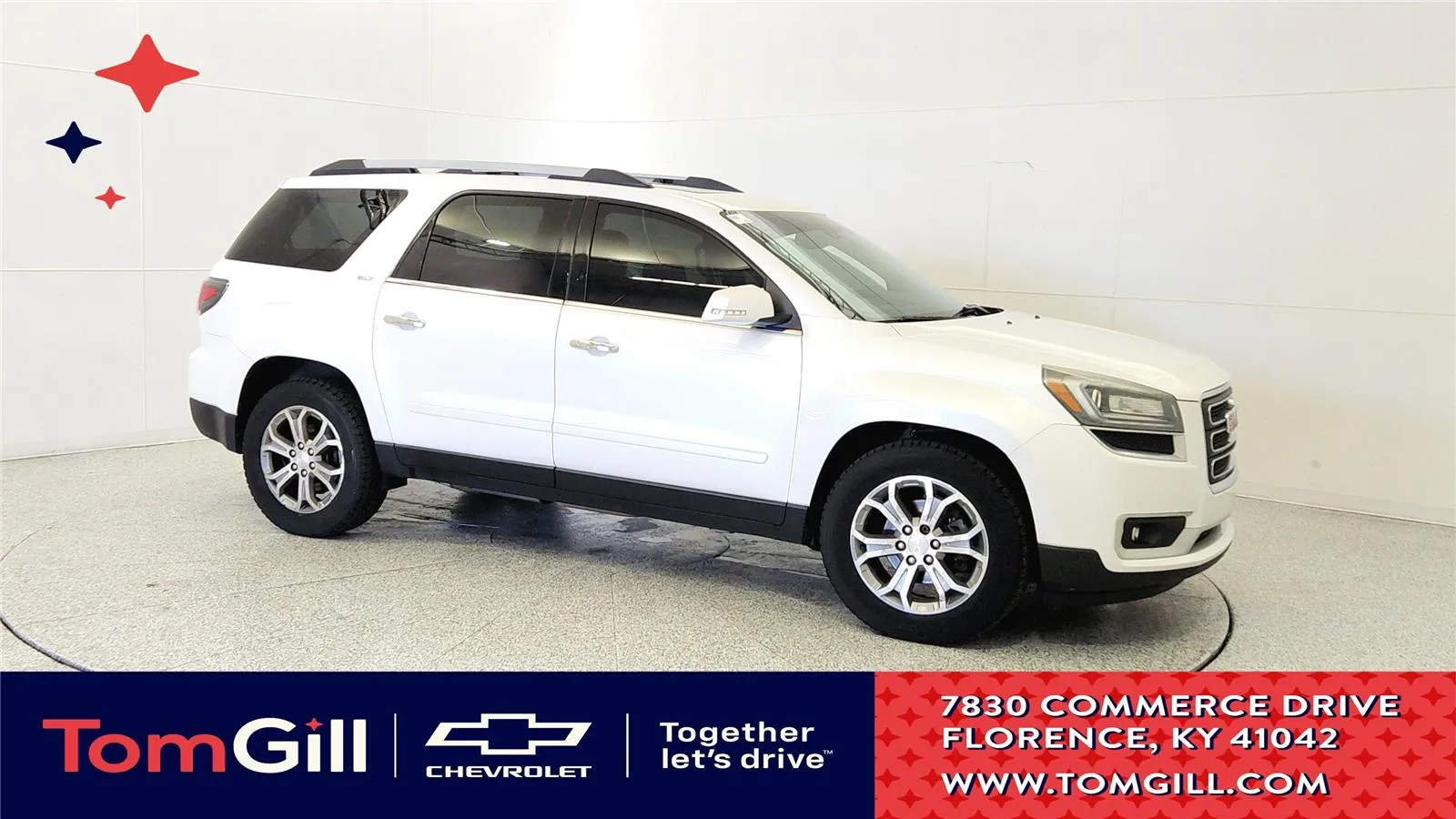 White 2016 GMC Acadia SLT for sale in Florence, KY