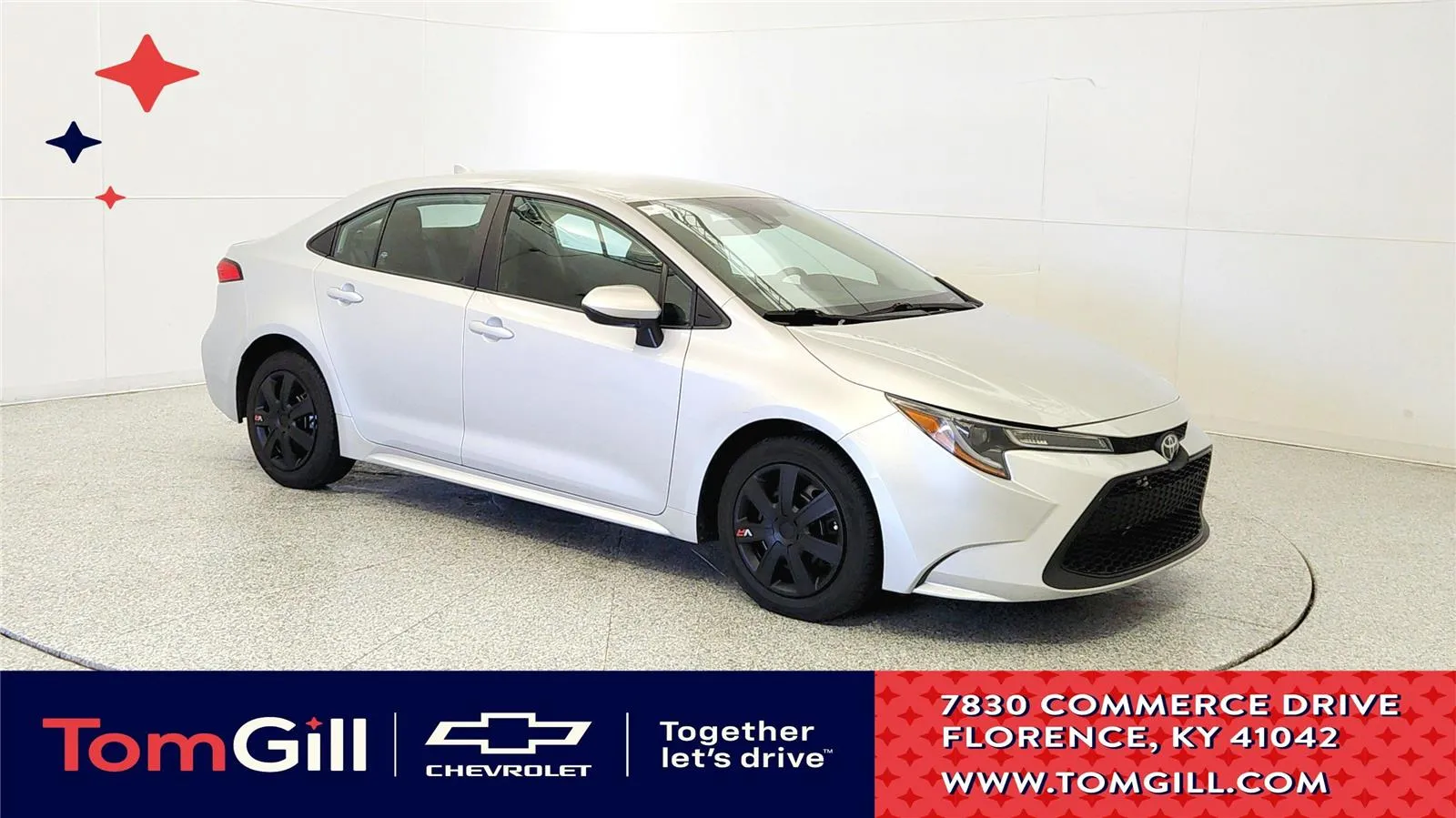Silver 2022 Toyota Corolla LE for sale in Florence, KY