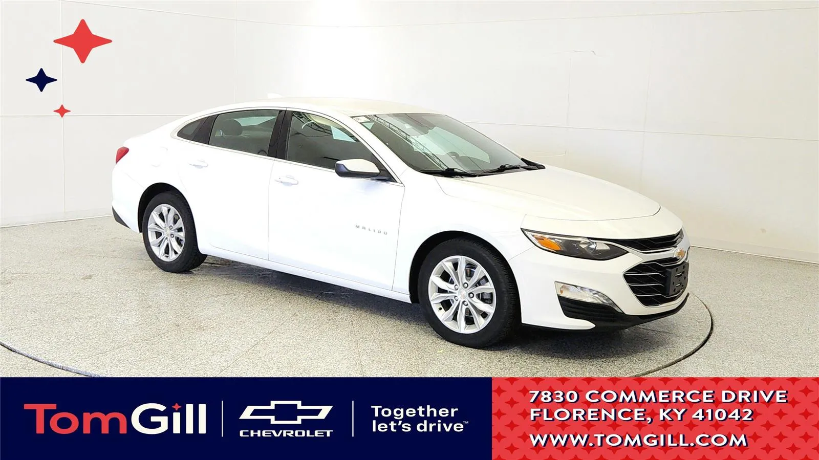 White 2024 Chevrolet Malibu LT for sale in Florence, KY
