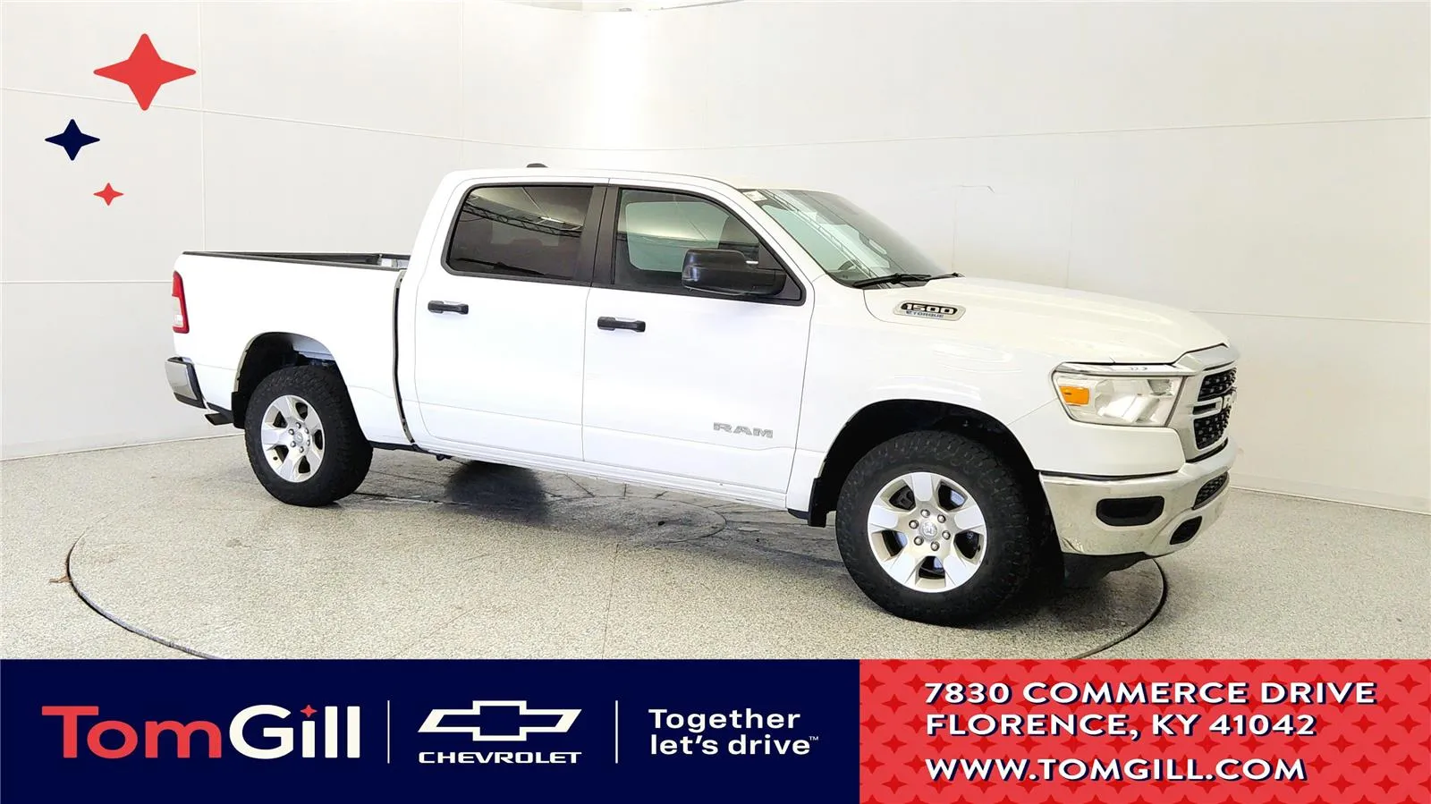 White 2023 Ram 1500 Big Horn for sale in Florence, KY