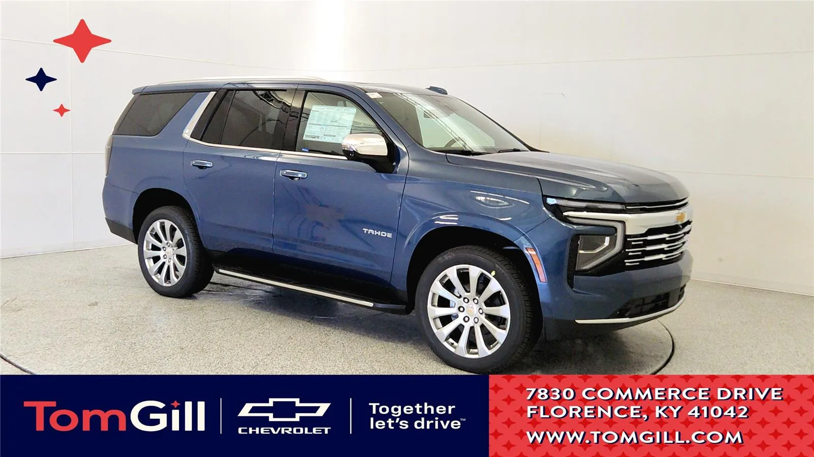 Blue 2026 Chevrolet Tahoe Premier for sale in Florence, KY