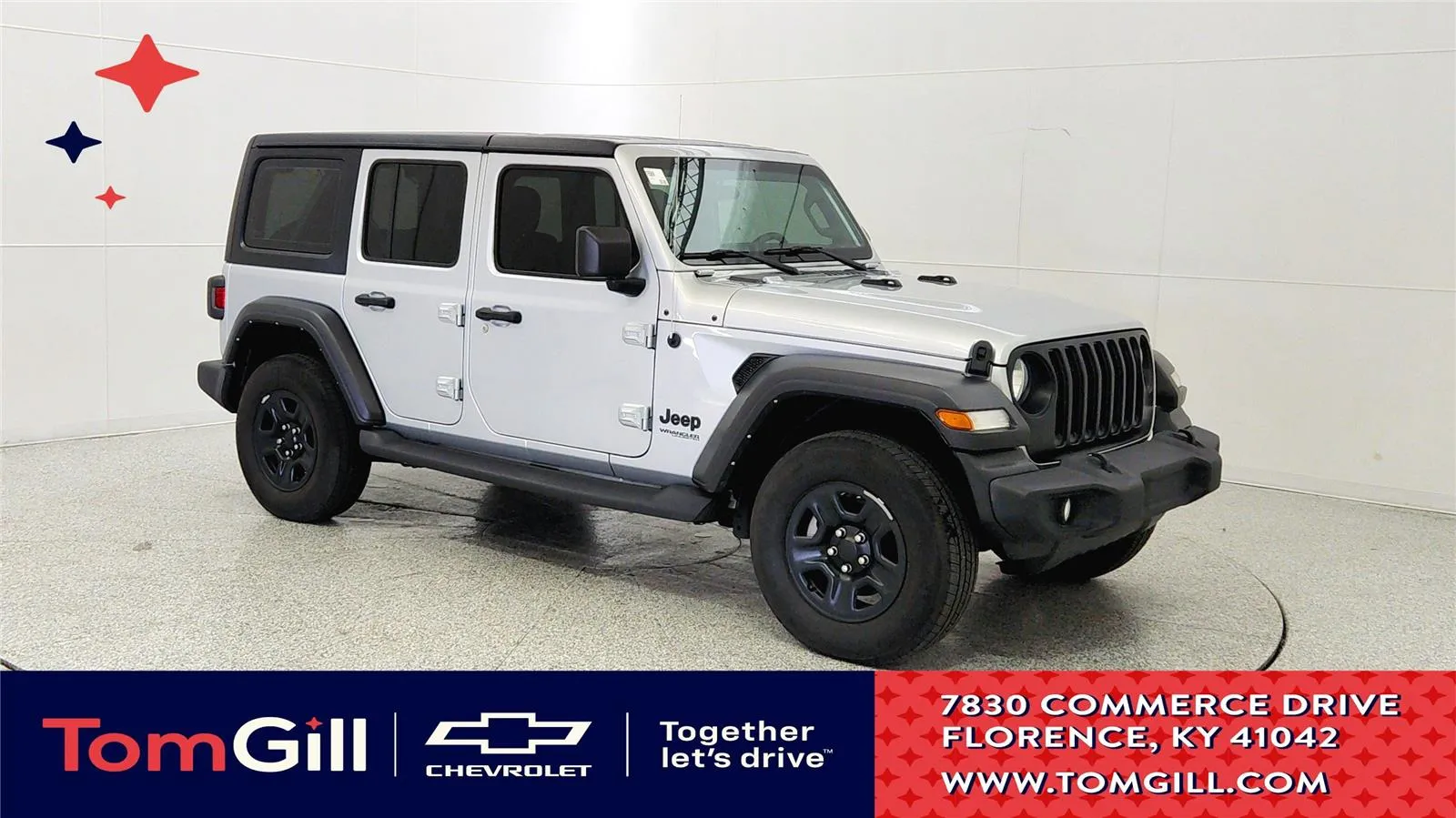 Silver 2022 Jeep Wrangler Unlimited Sport for sale in Florence, KY