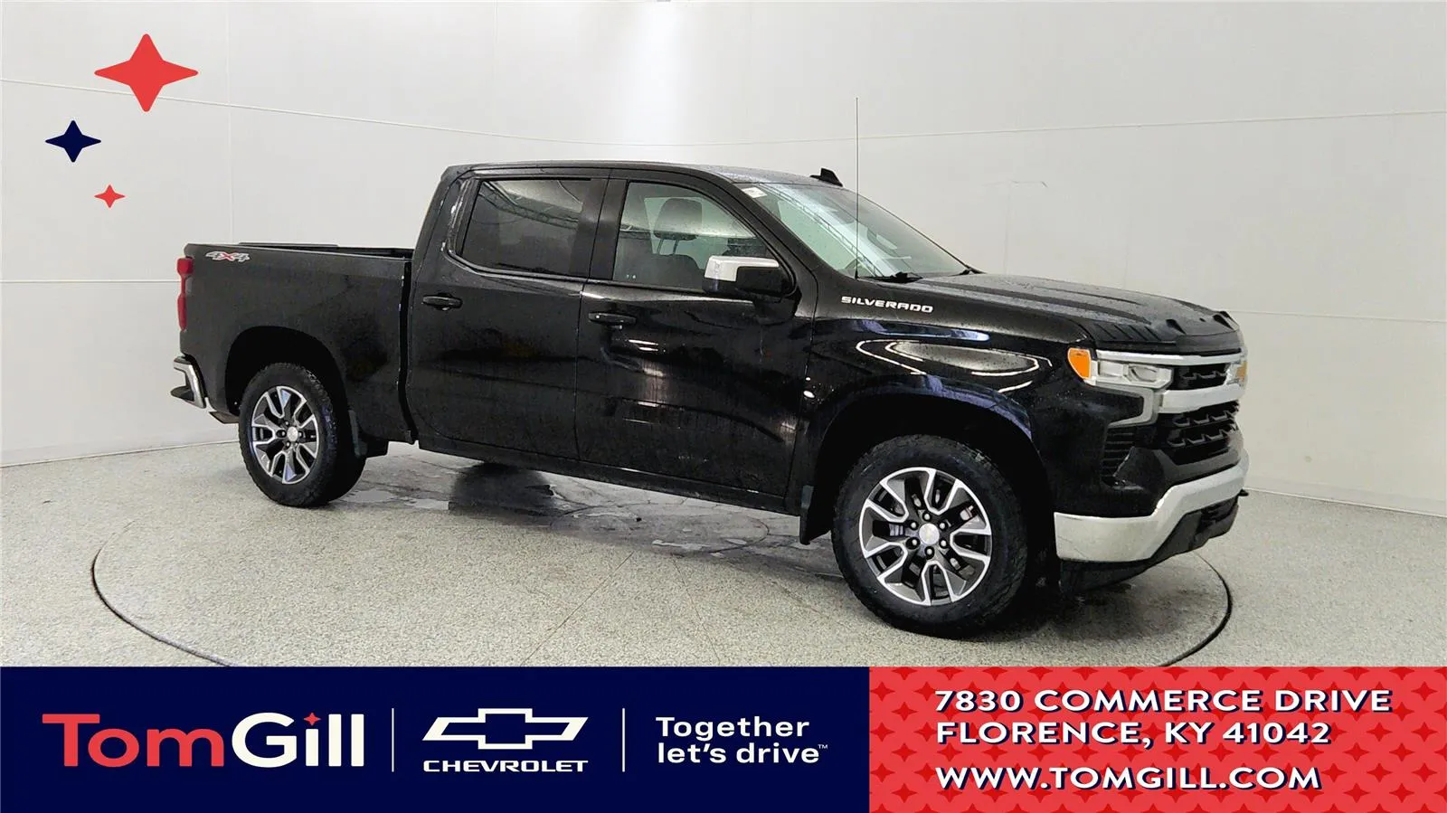 Black 2022 Chevrolet Silverado 1500 LT for sale in Florence, KY